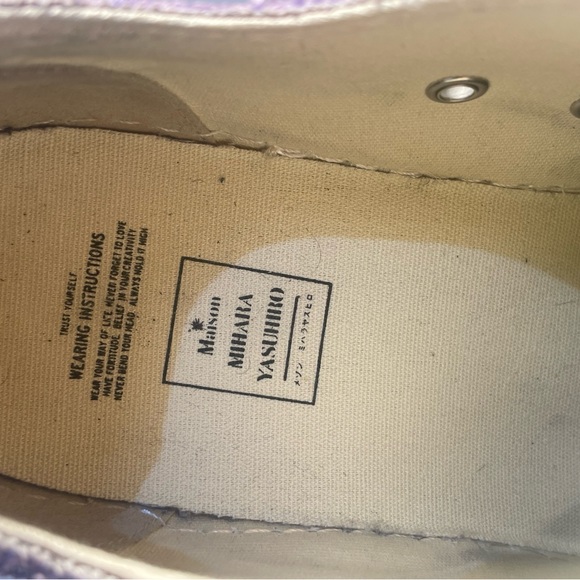 Maison Mihara Yasuhiro Peterson OG Sole Distressed Canvas Low 'Purple' - Picture 4 of 10